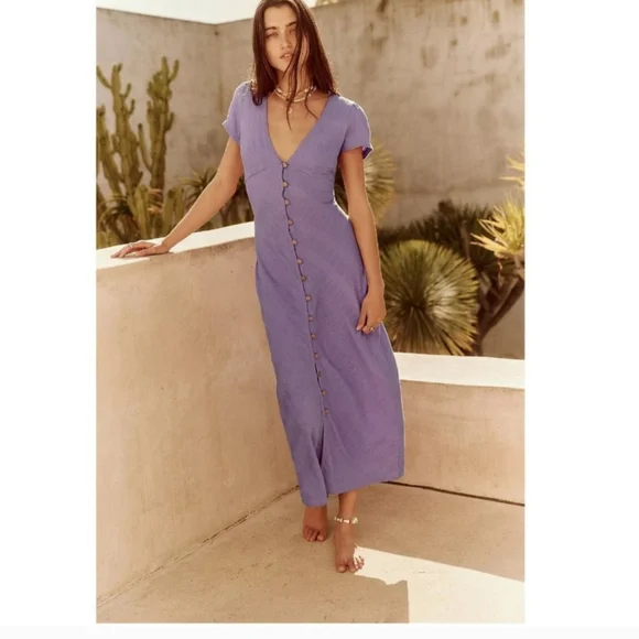 free people lavender midi dress Lavender Daze Dress